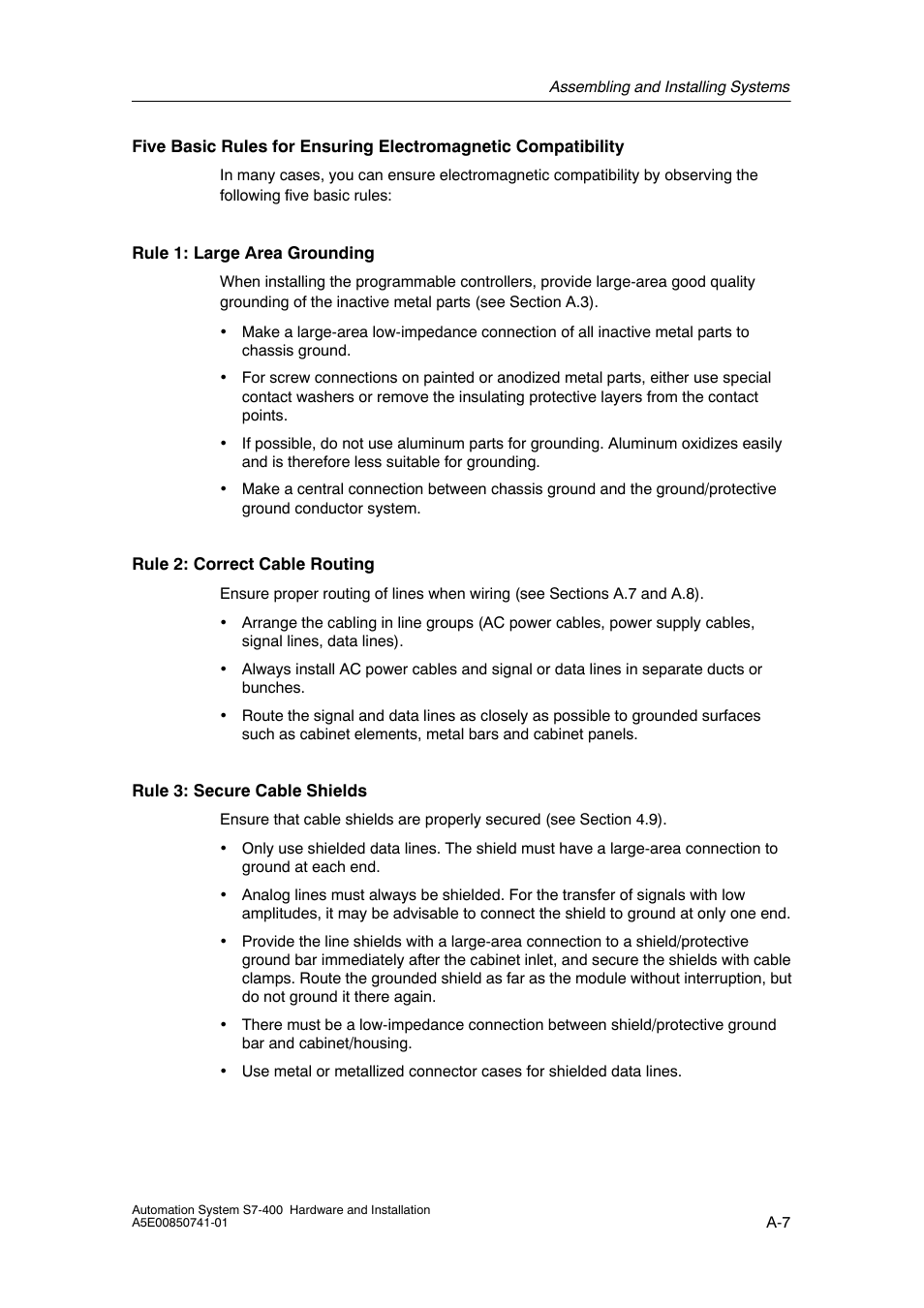 Siemens Automation System S7-400 User Manual | Page 175 / 228