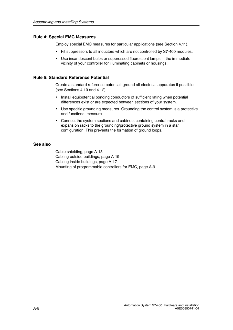 Siemens Automation System S7-400 User Manual | Page 176 / 228