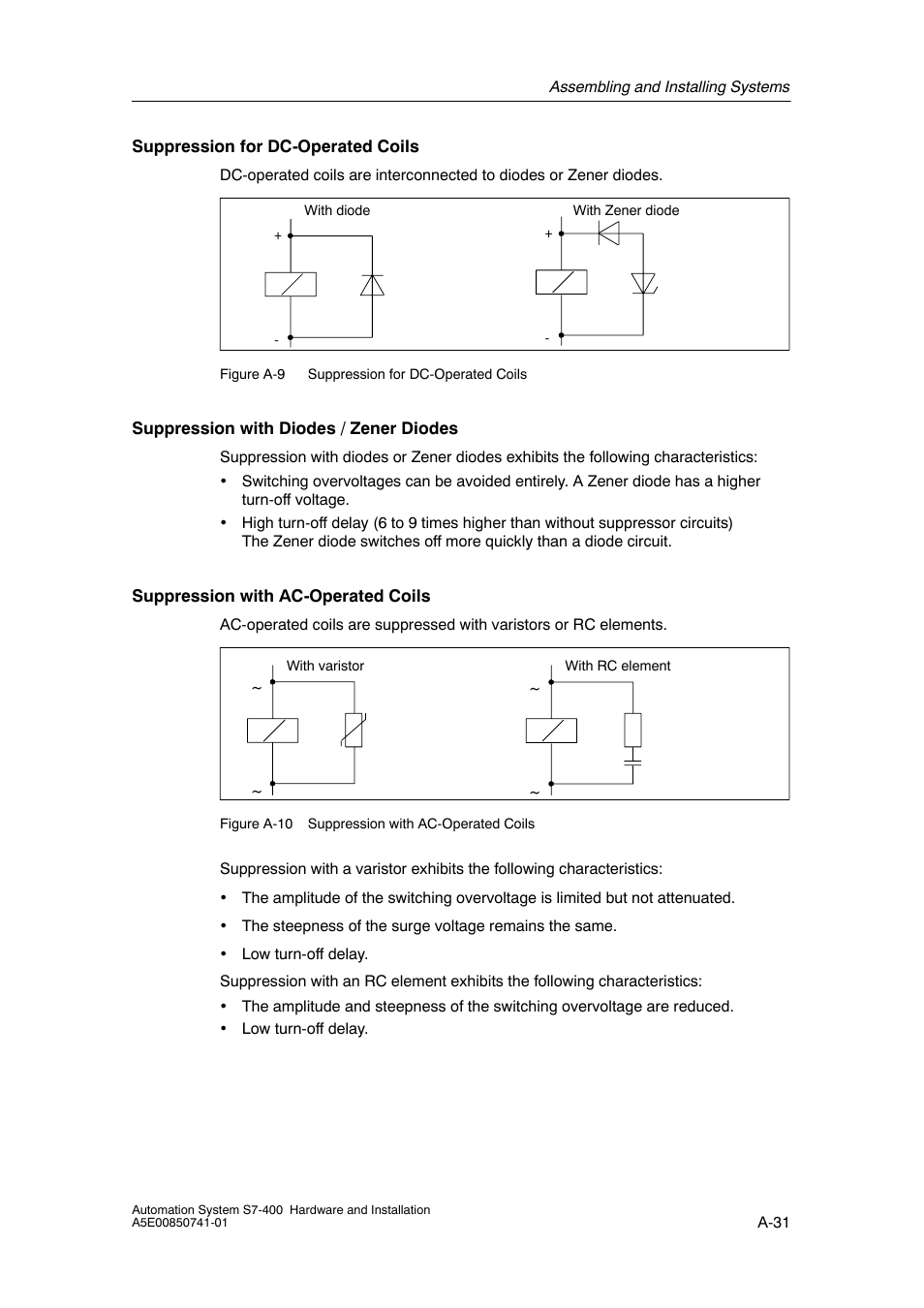 A-31 | Siemens Automation System S7-400 User Manual | Page 199 / 228