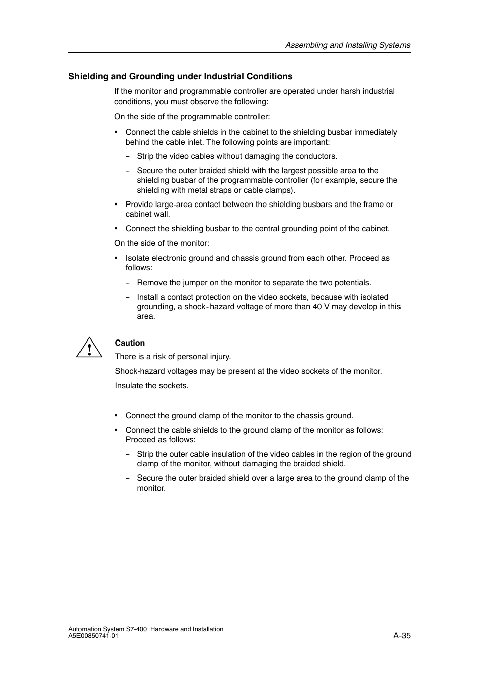 Siemens Automation System S7-400 User Manual | Page 203 / 228