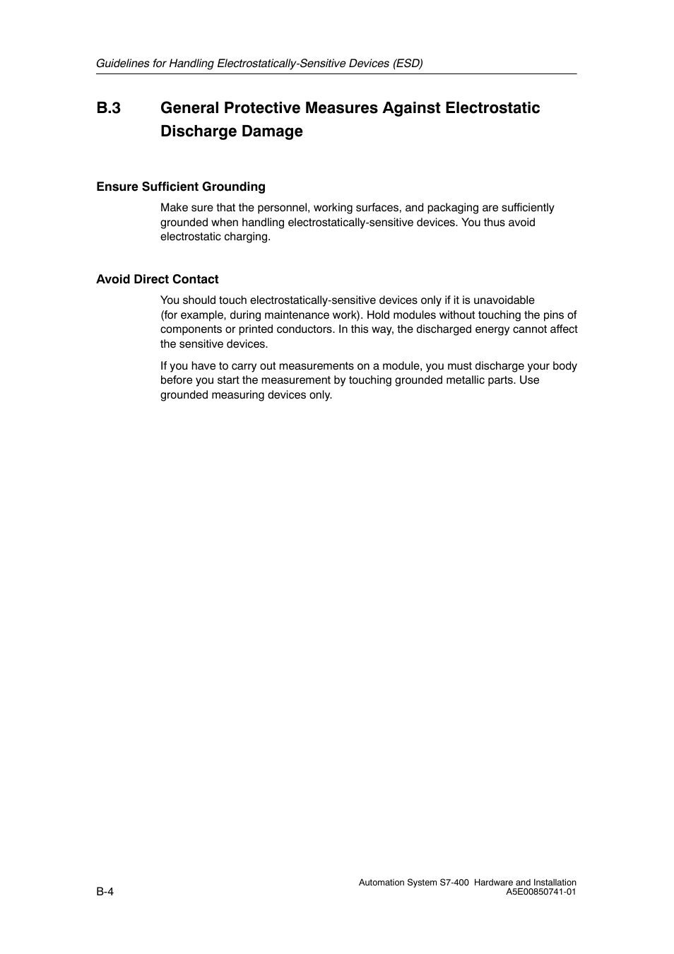 Siemens Automation System S7-400 User Manual | Page 208 / 228