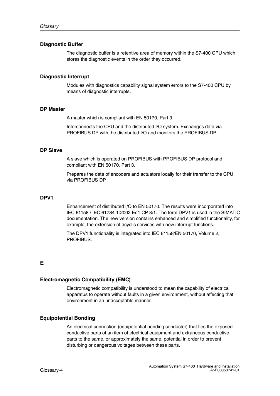 Siemens Automation System S7-400 User Manual | Page 212 / 228