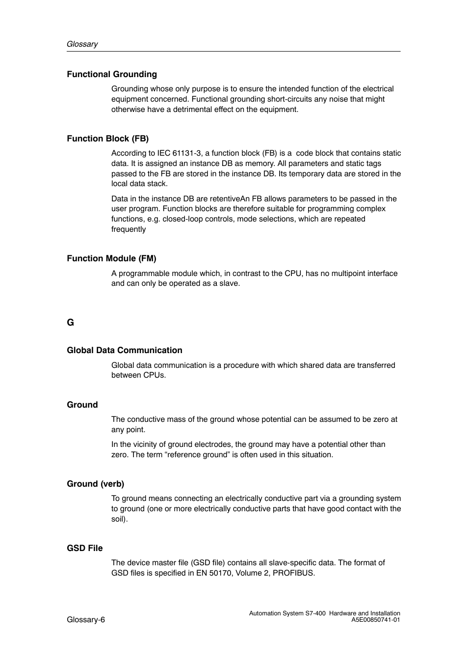 Siemens Automation System S7-400 User Manual | Page 214 / 228