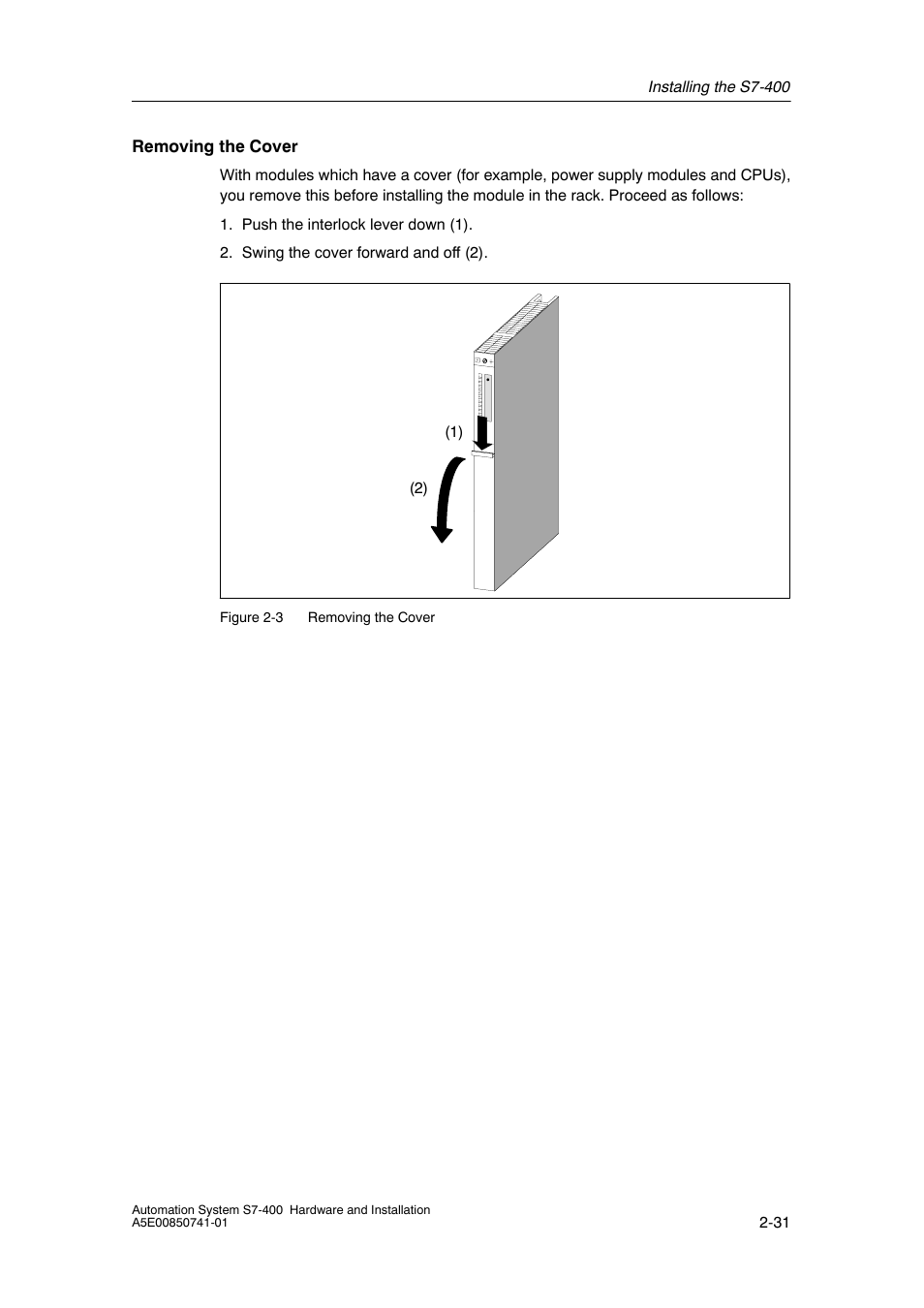 Siemens Automation System S7-400 User Manual | Page 47 / 228