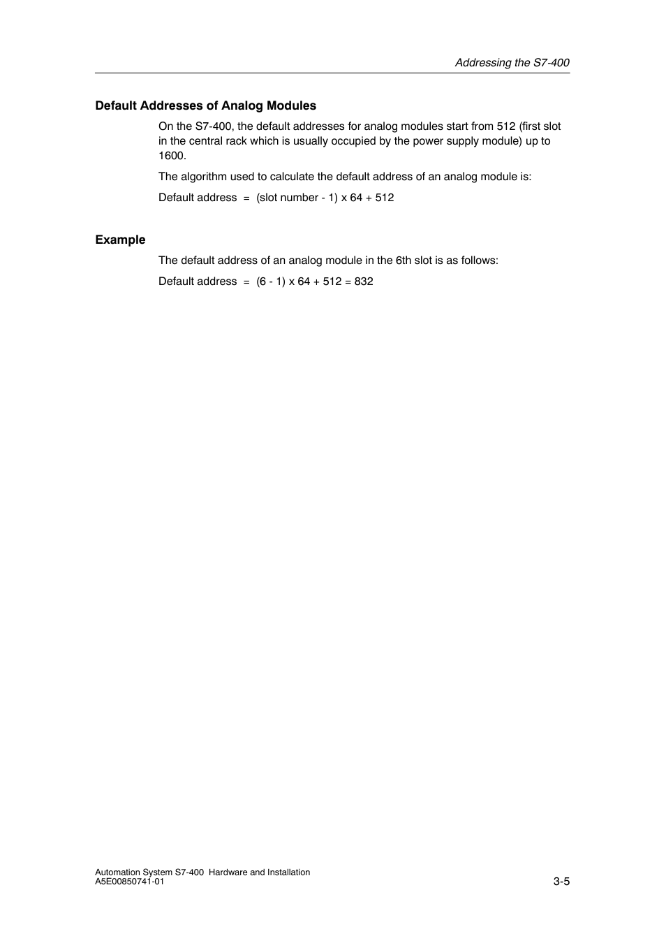 Siemens Automation System S7-400 User Manual | Page 57 / 228