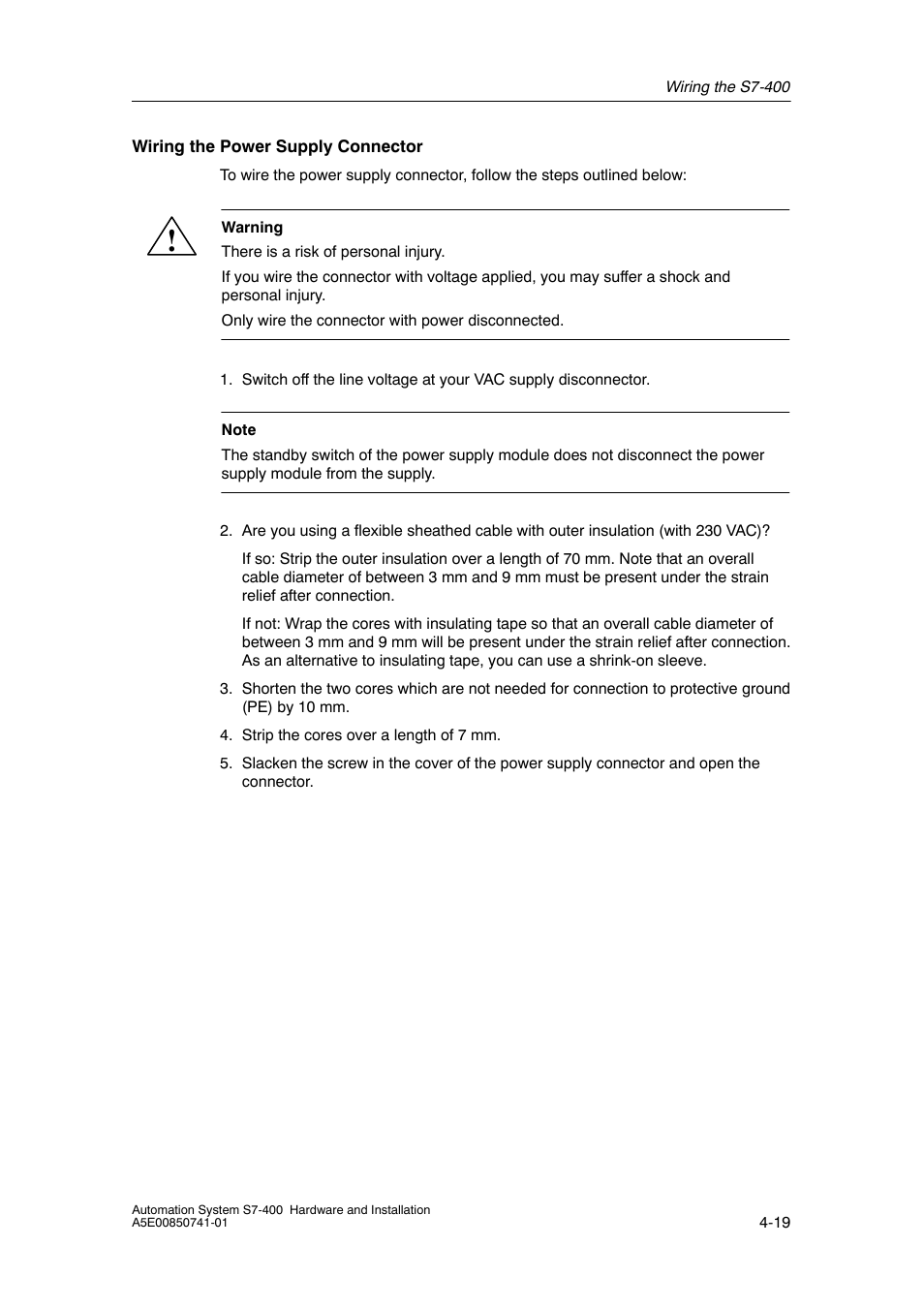 Siemens Automation System S7-400 User Manual | Page 79 / 228