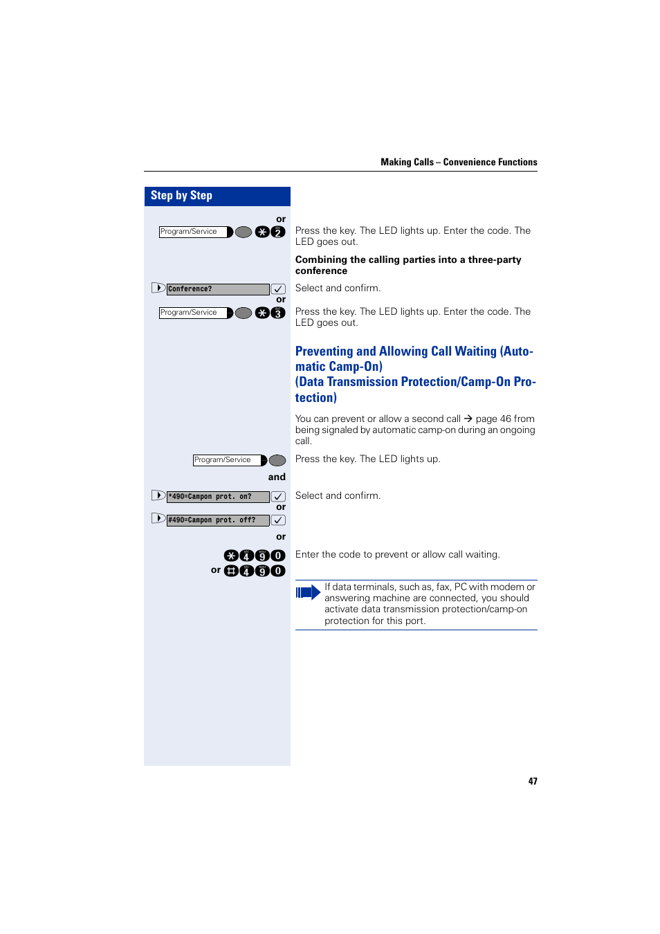 Siemens HIPATH 1200 User Manual | Page 47 / 104