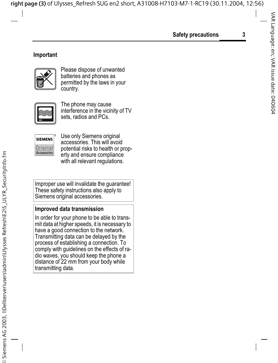 Siemens CX70 User Manual | Page 4 / 74