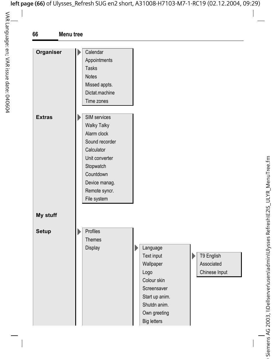 Siemens CX70 User Manual | Page 67 / 74