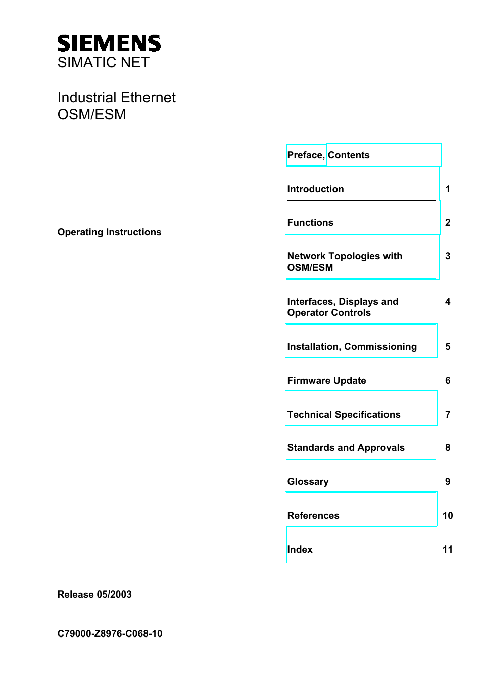 Siemens ESM User Manual | 98 pages