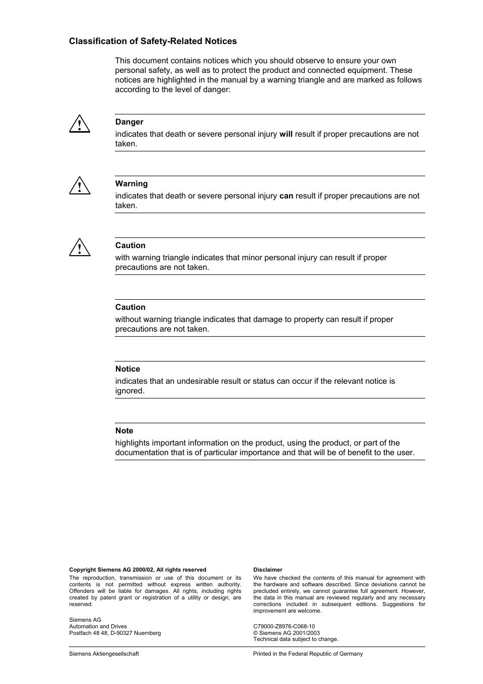 Safety-related notices | Siemens ESM User Manual | Page 2 / 98