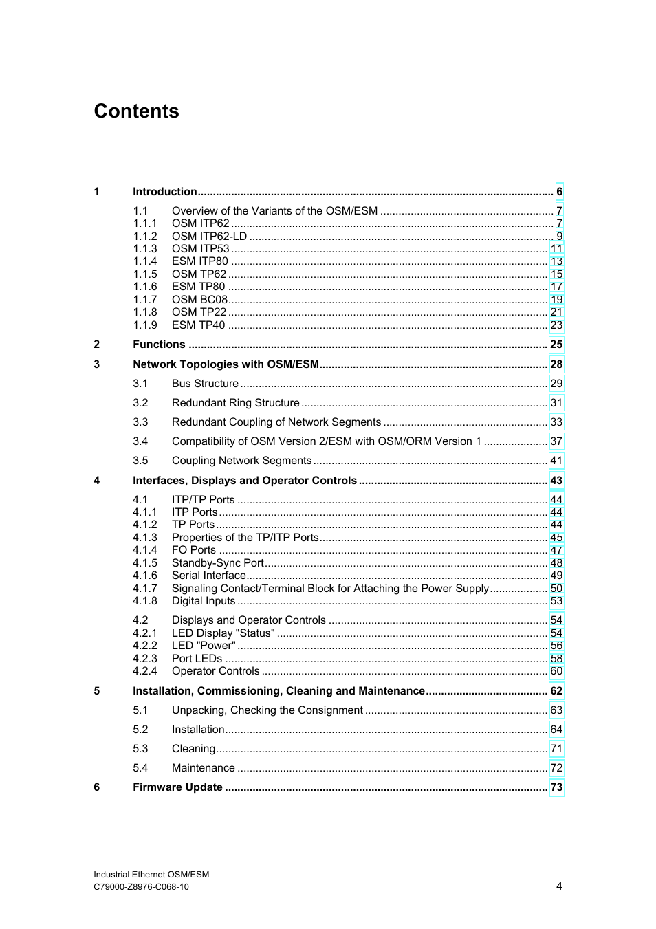 Siemens ESM User Manual | Page 8 / 98