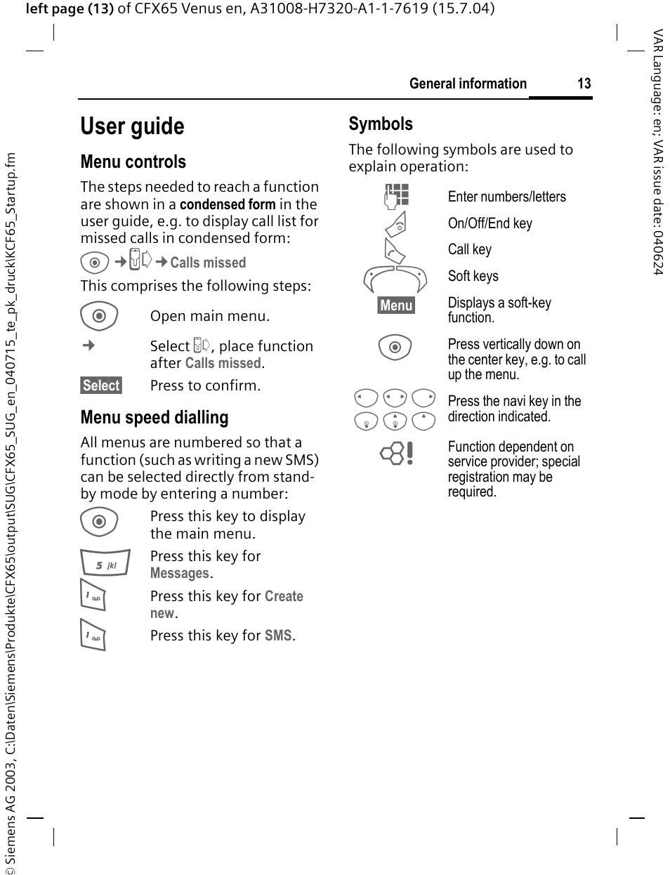 User guide | Siemens CFX65 User Manual | Page 14 / 77