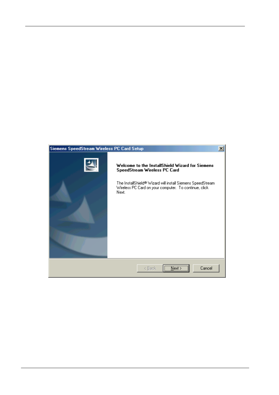 Chapter 4 – installing and using the wireless uti, Installation in windows, Nstallation in | Indows | Siemens SPEEDSTREAM SS1021 User Manual | Page 21 / 40