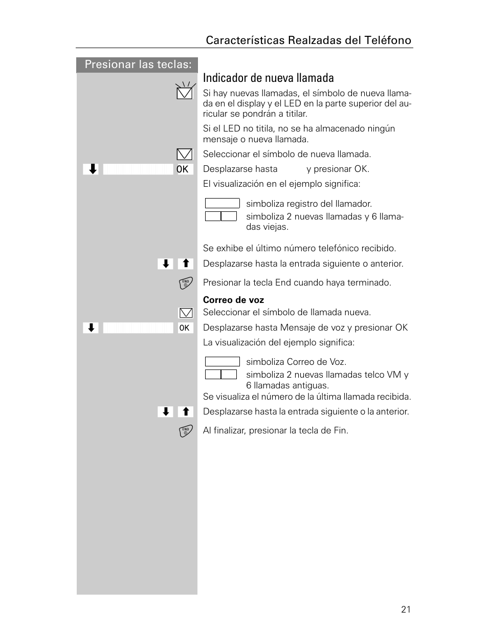 Indicador de nueva llamada | Siemens Gigaset 4015 User Manual | Page 88 / 131