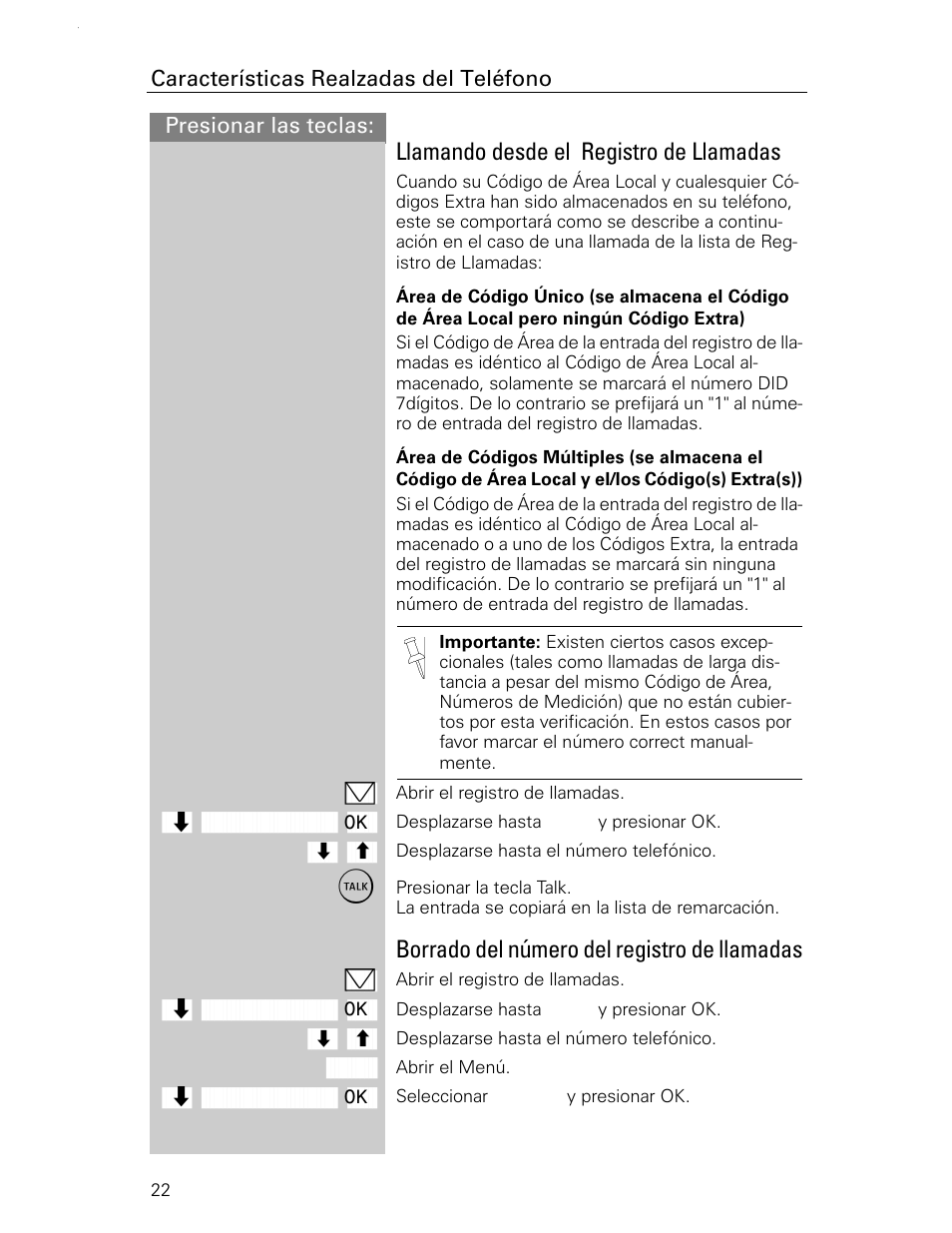 Llamando desde el registro de llamadas, Borrado del número del registro de llamadas | Siemens Gigaset 4015 User Manual | Page 89 / 131