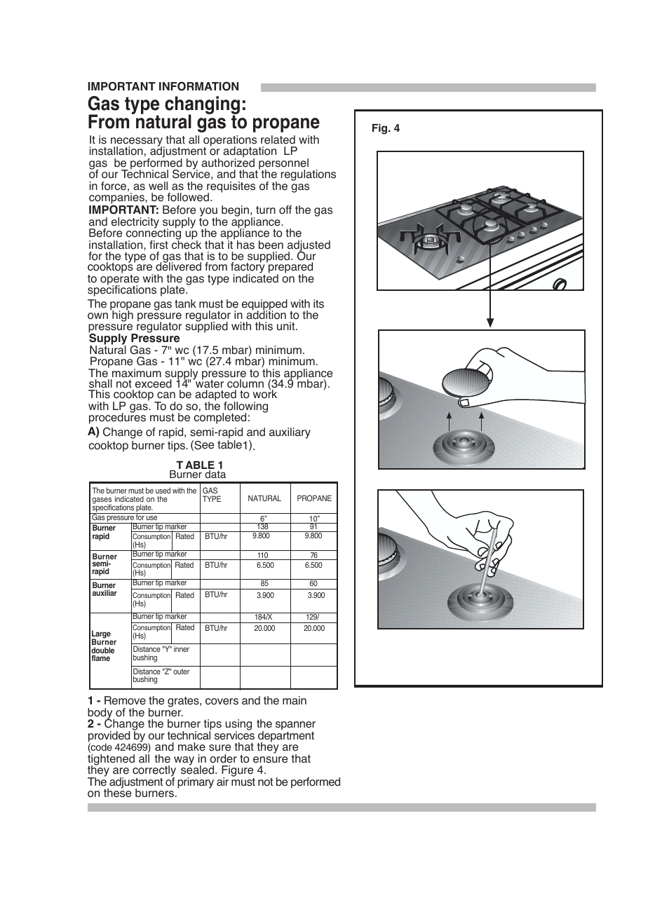 Gas type changing | Siemens 5551 User Manual | Page 22 / 35