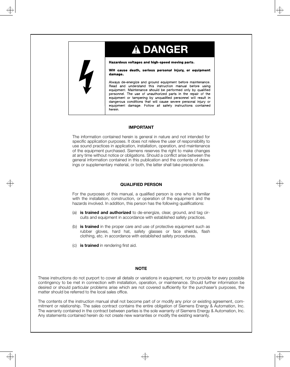 Siemens ISGS SG8158-00 User Manual | Page 2 / 121