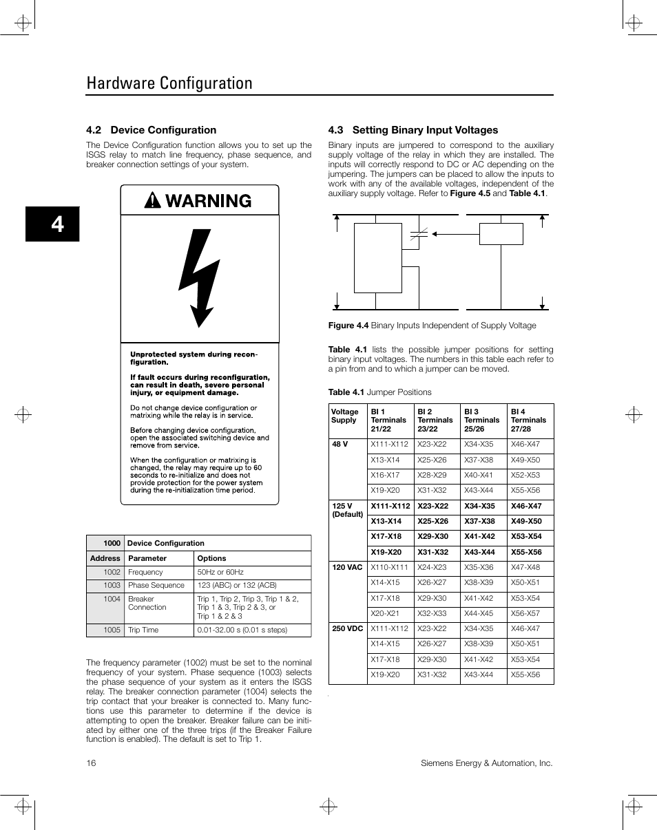 Hardware configuration | Siemens ISGS SG8158-00 User Manual | Page 22 / 121