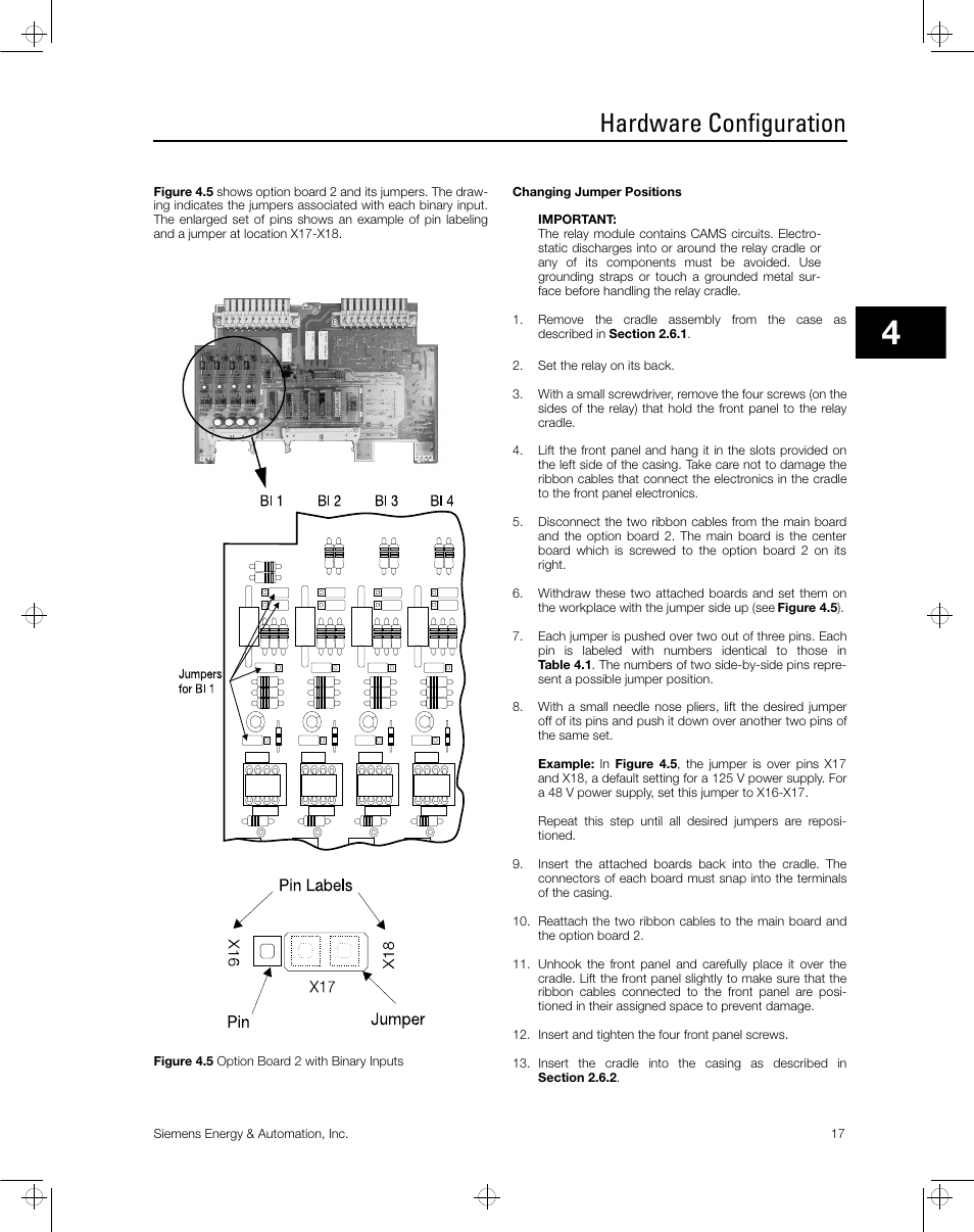 Hardware configuration | Siemens ISGS SG8158-00 User Manual | Page 23 / 121