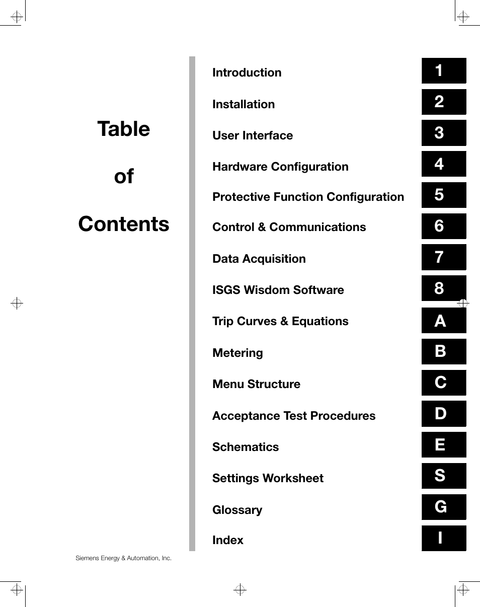 Siemens ISGS SG8158-00 User Manual | Page 3 / 121