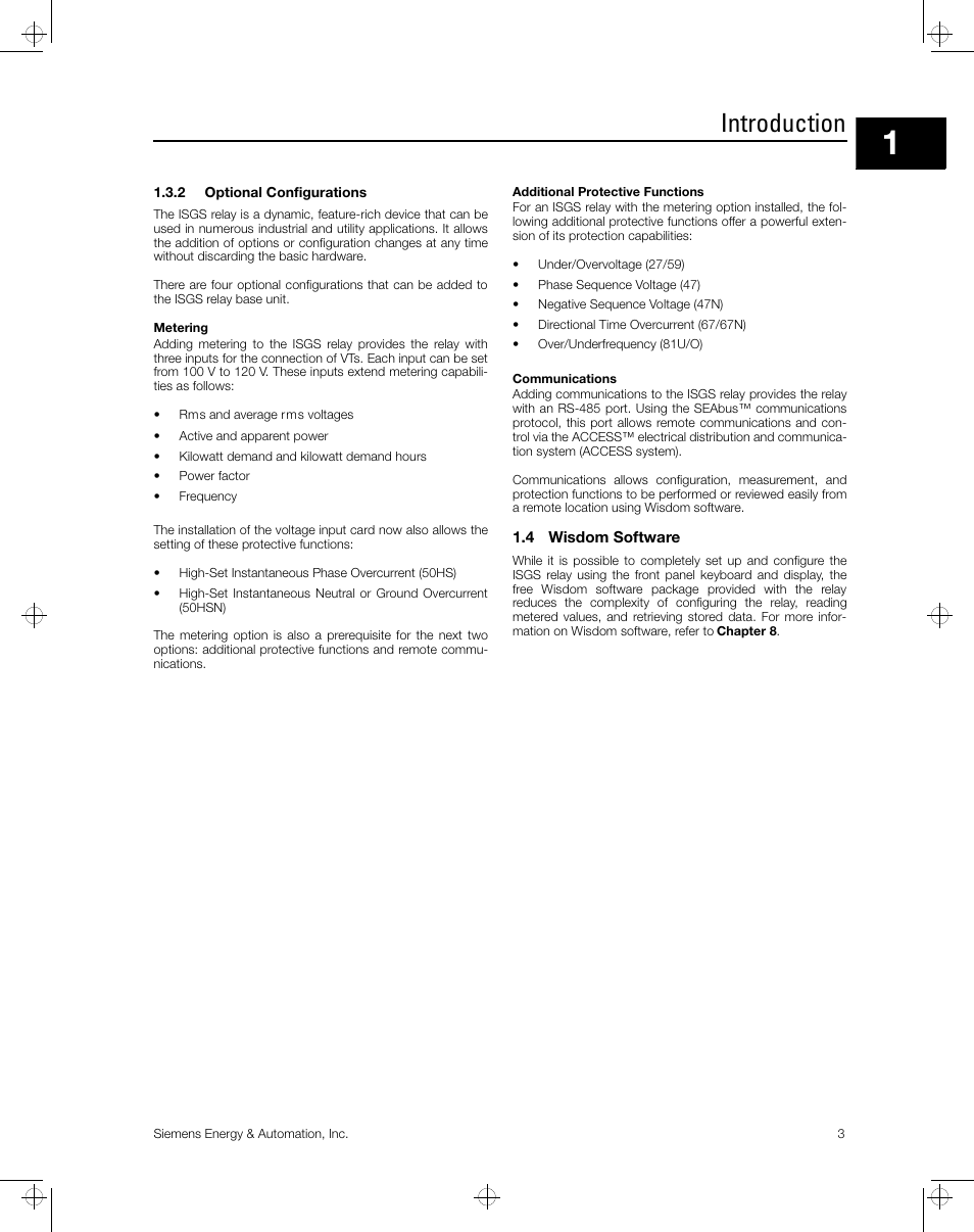 Introduction | Siemens ISGS SG8158-00 User Manual | Page 9 / 121