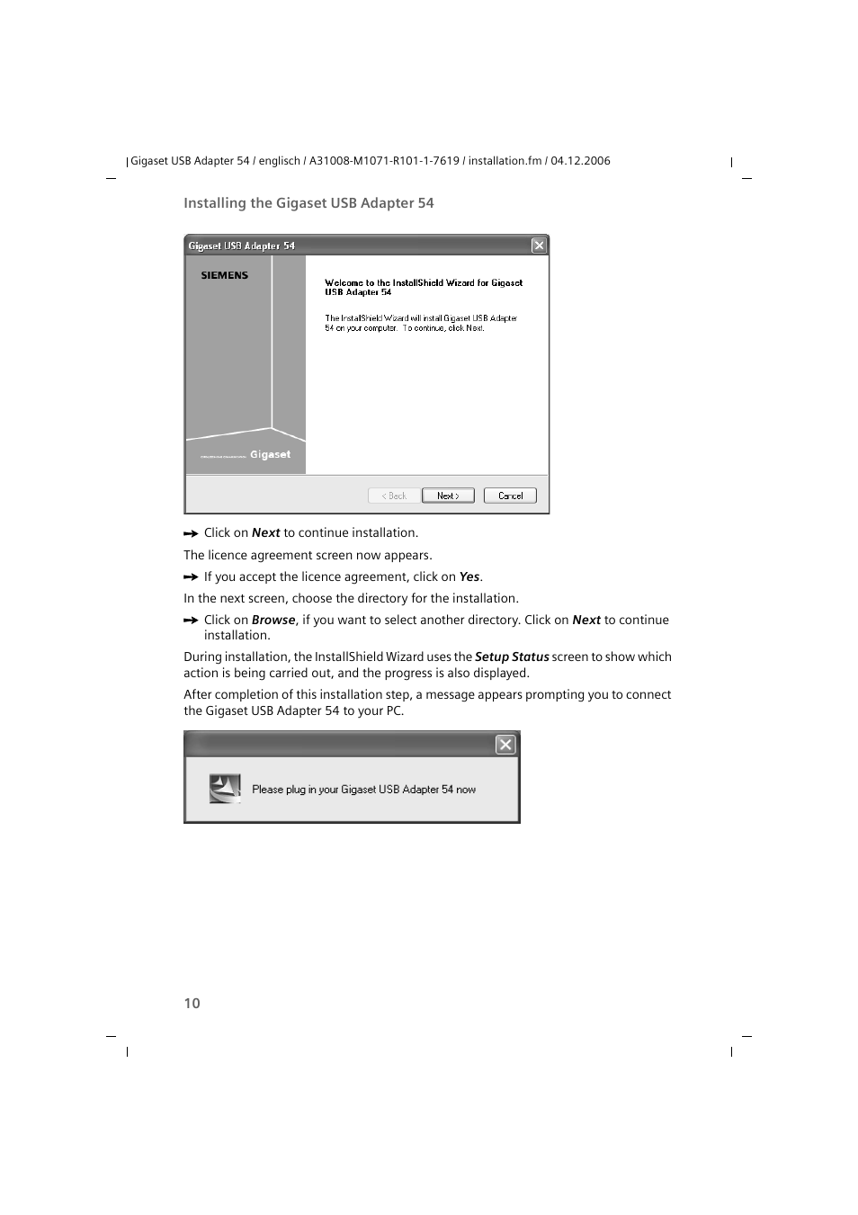 Siemens 54 User Manual | Page 12 / 56