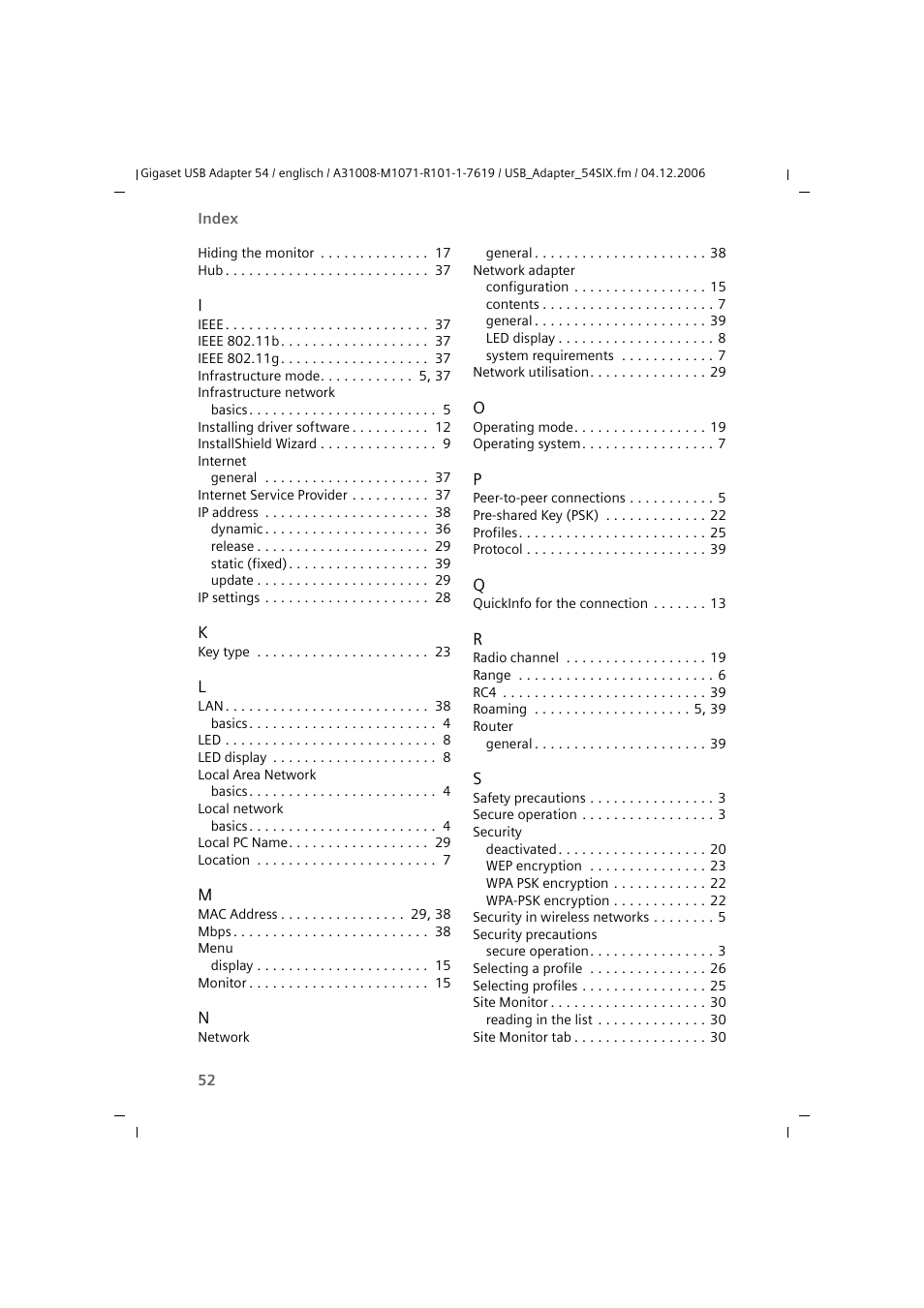 Siemens 54 User Manual | Page 54 / 56