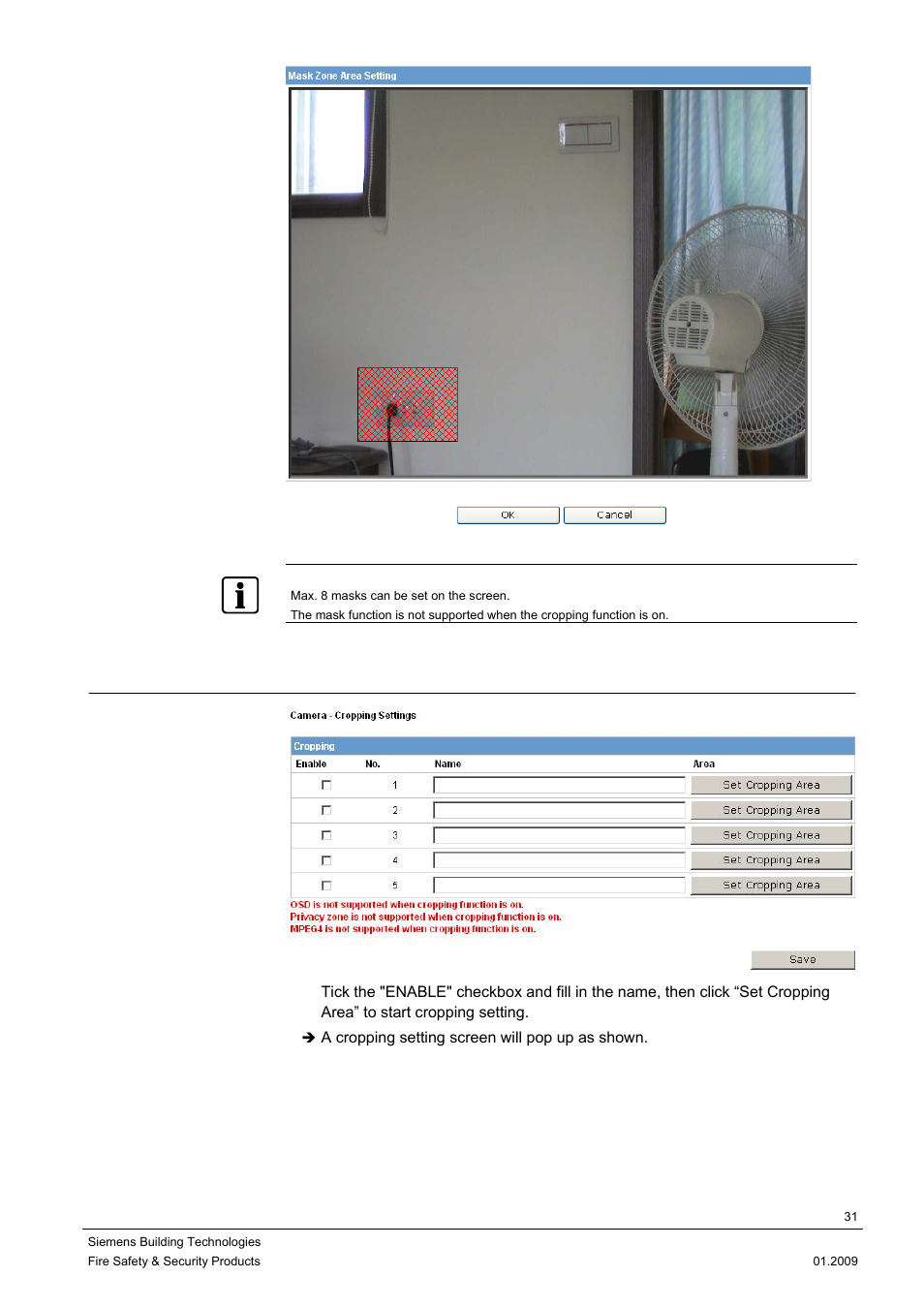 3 camera cropping settings | Siemens CCMX1315-LP User Manual | Page 31 / 60