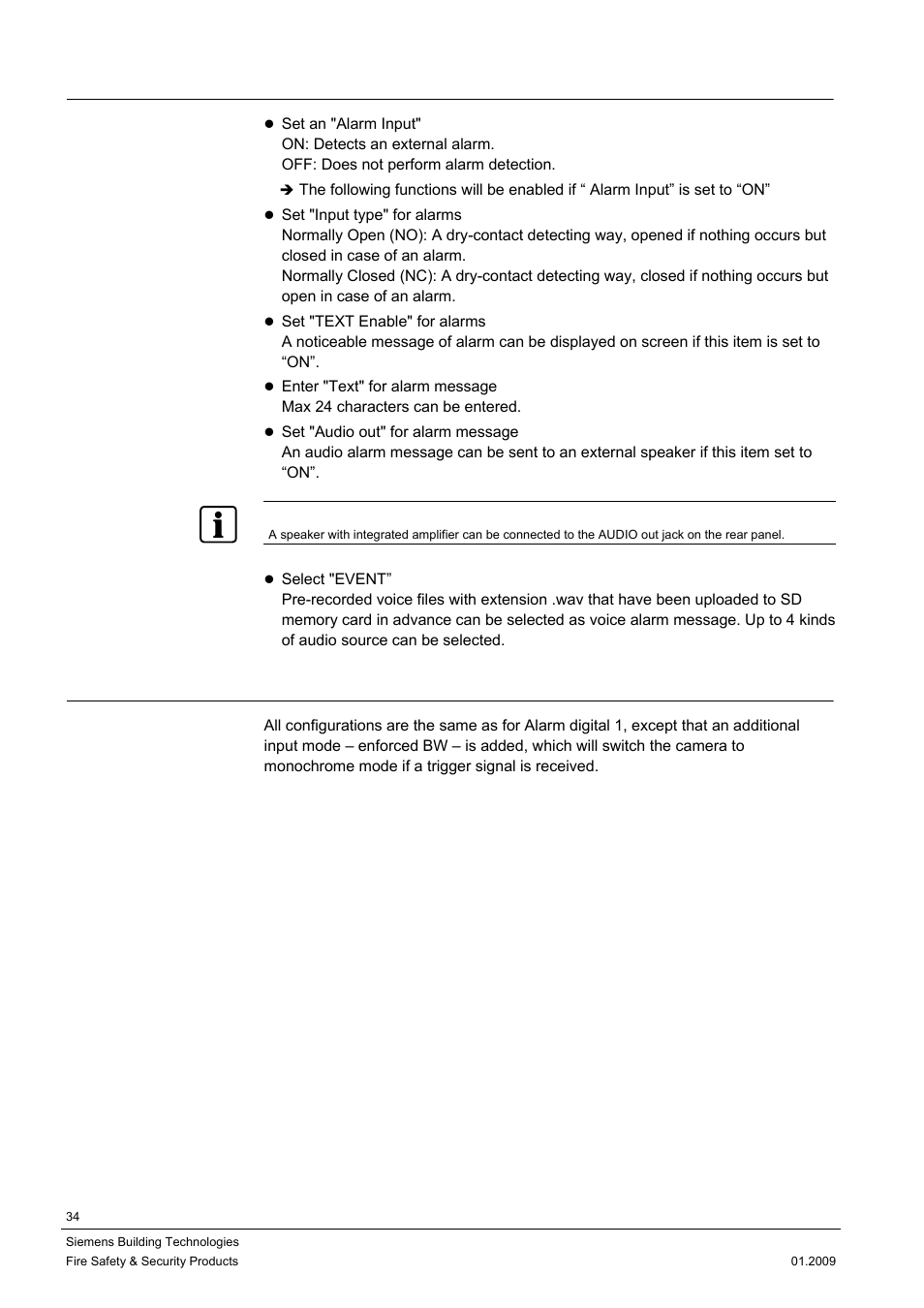 1 external digital input 1, 2 external digital input 2 | Siemens CCMX1315-LP User Manual | Page 34 / 60