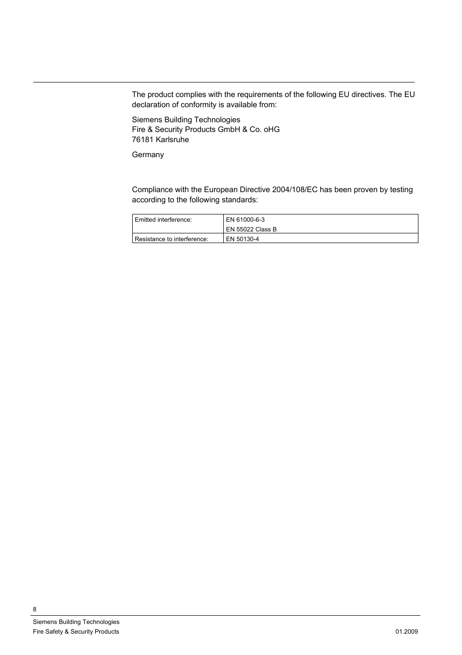 2 eu directives | Siemens CCMX1315-LP User Manual | Page 8 / 60