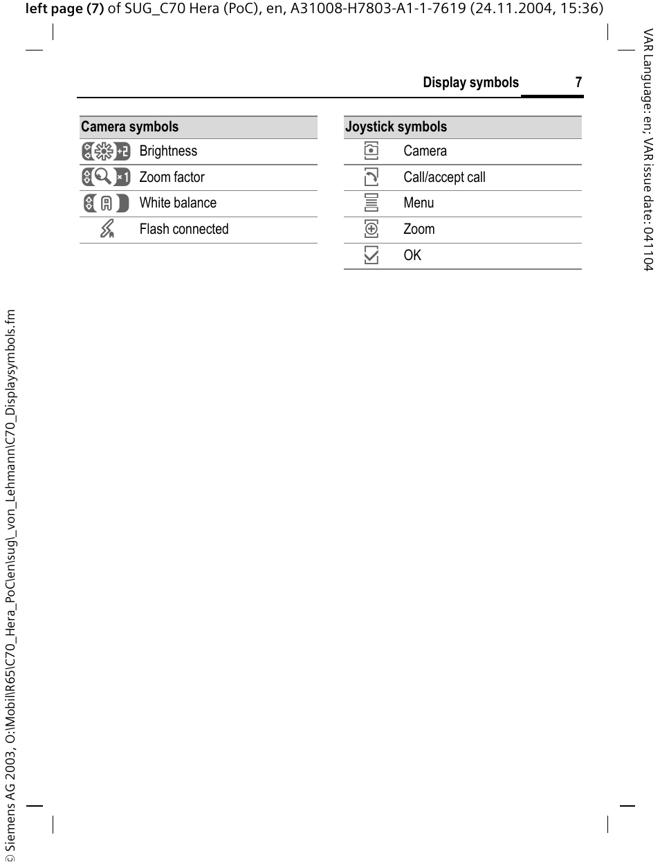 Siemens C70 CT70 User Manual | Page 8 / 76