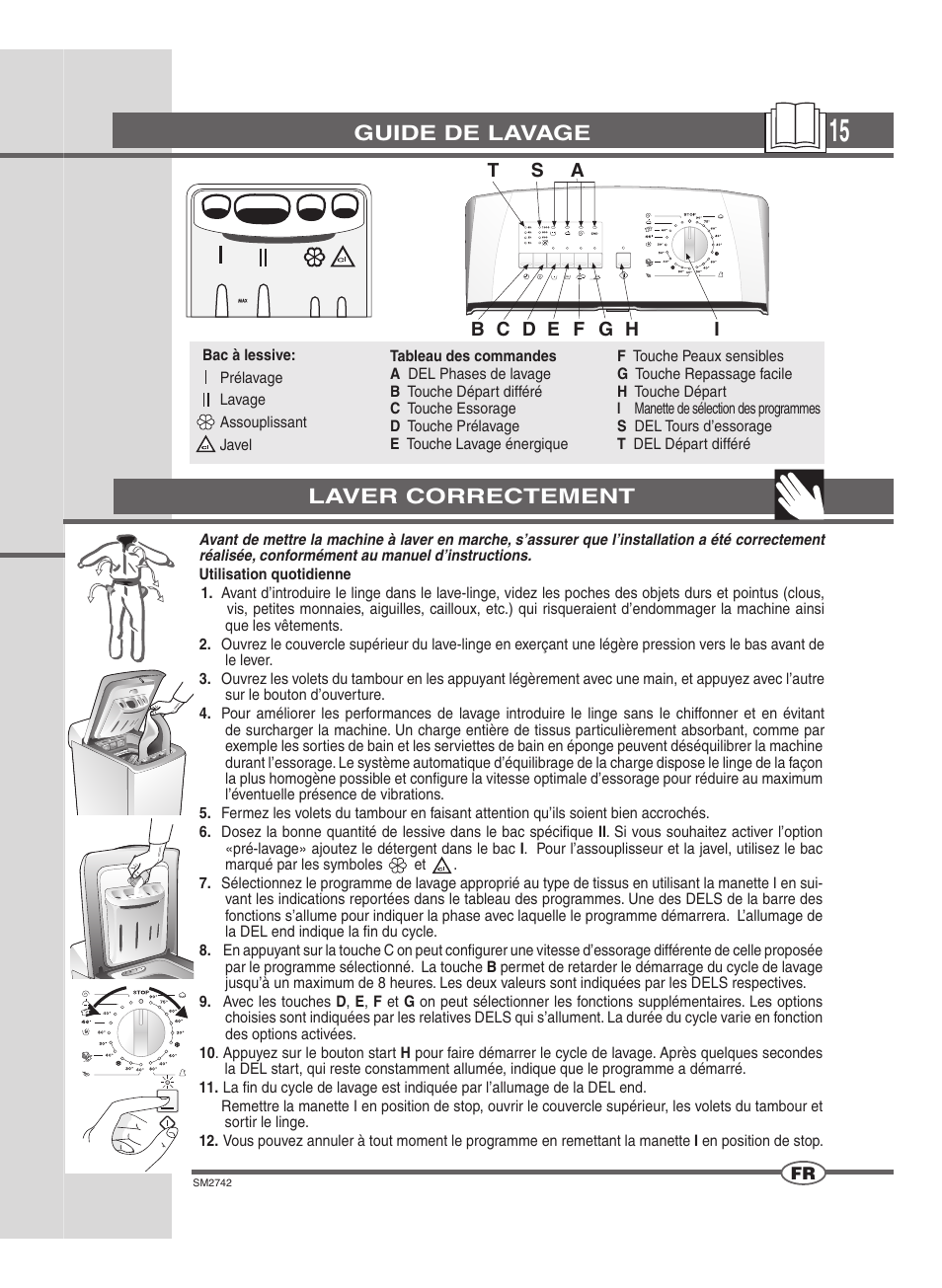 Guide de lavage, Laver correctement | Ardo TLN85S User Manual | Page 15 / 44