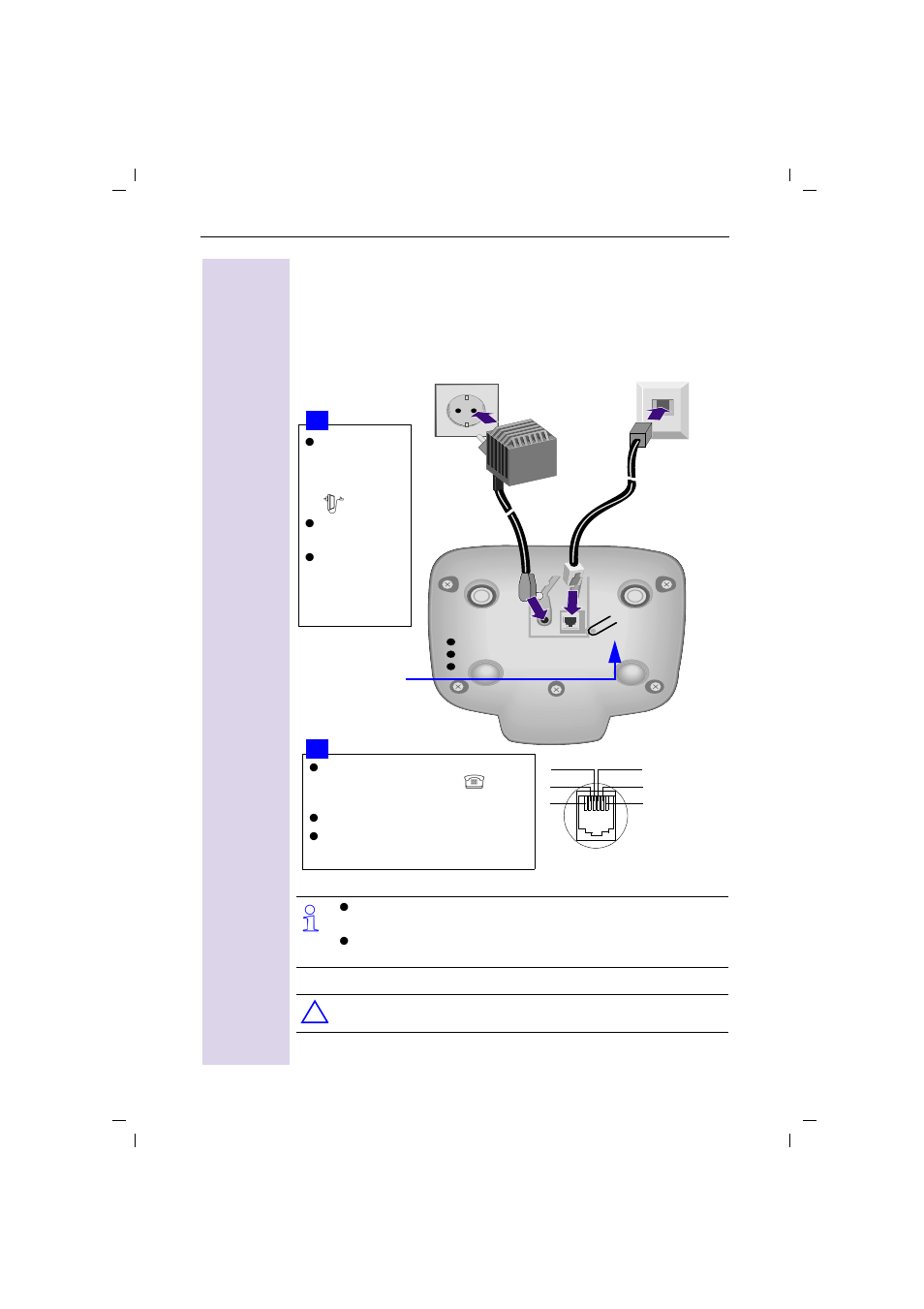 Connecting the base station | Siemens 4010 User Manual | Page 10 / 99