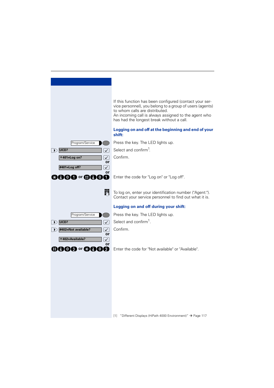 Uniform call distribution (ucd) | Siemens OPTIPOINT HIPATH 2000 User Manual | Page 100 / 139