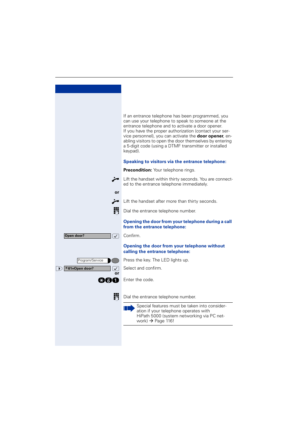 Siemens OPTIPOINT HIPATH 2000 User Manual | Page 36 / 139