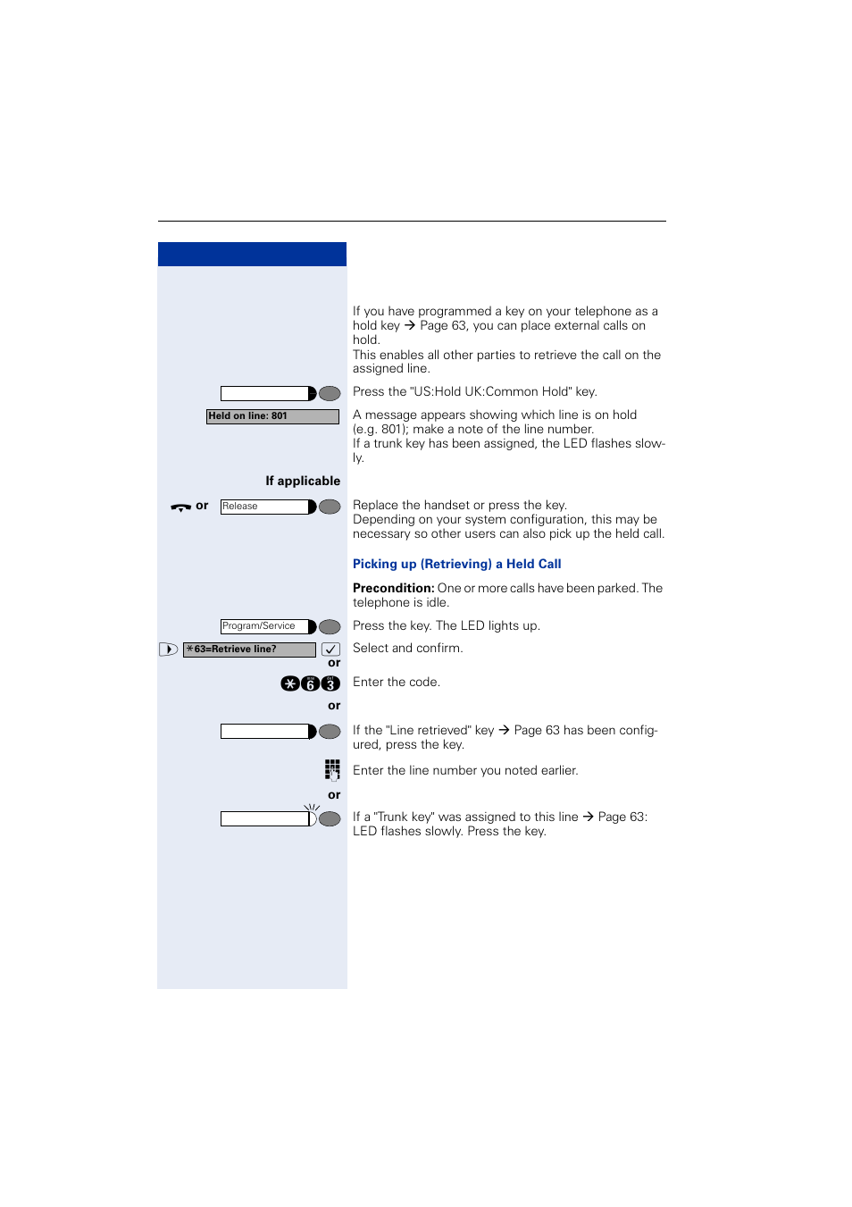 Placing external calls on hold | Siemens OPTIPOINT HIPATH 2000 User Manual | Page 54 / 139