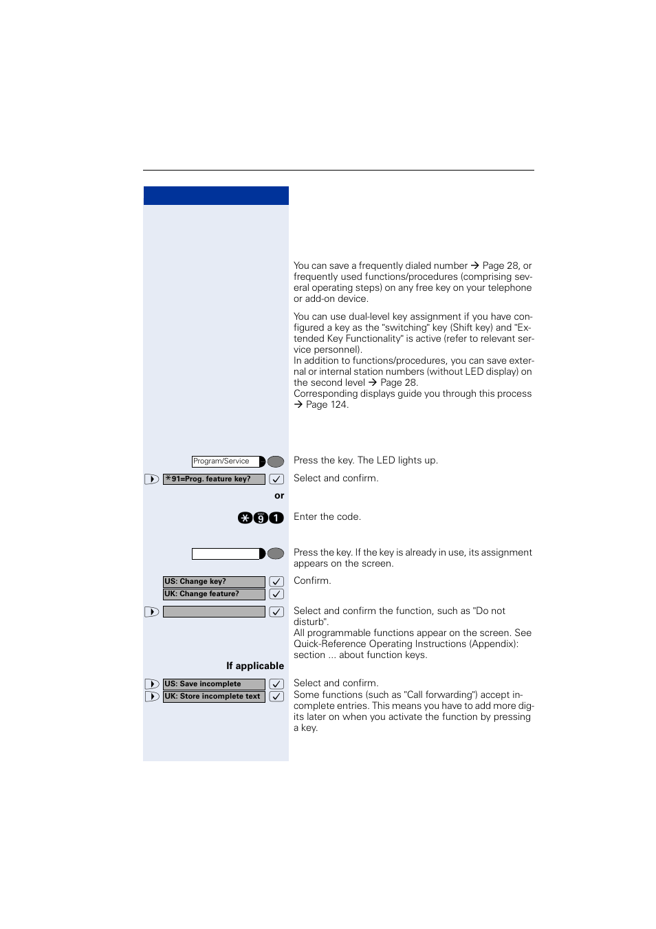 Saving functions, procedures and appointments, Assigning functions to keys, Saving functions, procedures and appointments.63 | Saving functions, procedures and appointments | Siemens OPTIPOINT HIPATH 2000 User Manual | Page 63 / 139