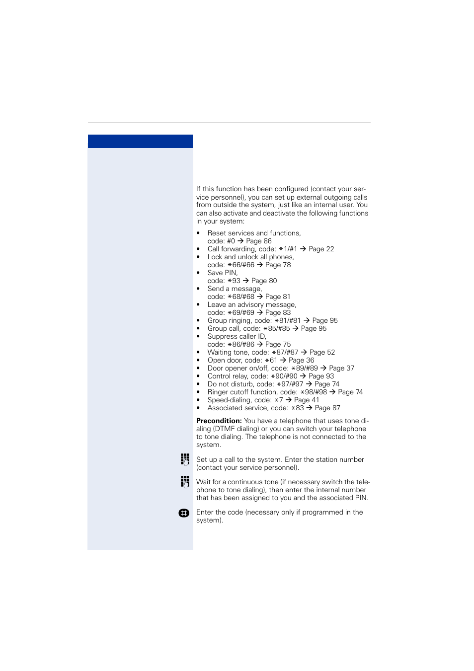 Siemens OPTIPOINT HIPATH 2000 User Manual | Page 88 / 139