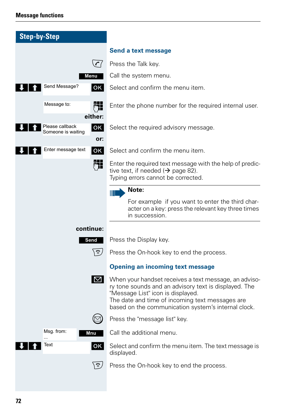 Step-by-step | Siemens HIPATH 500 User Manual | Page 80 / 106