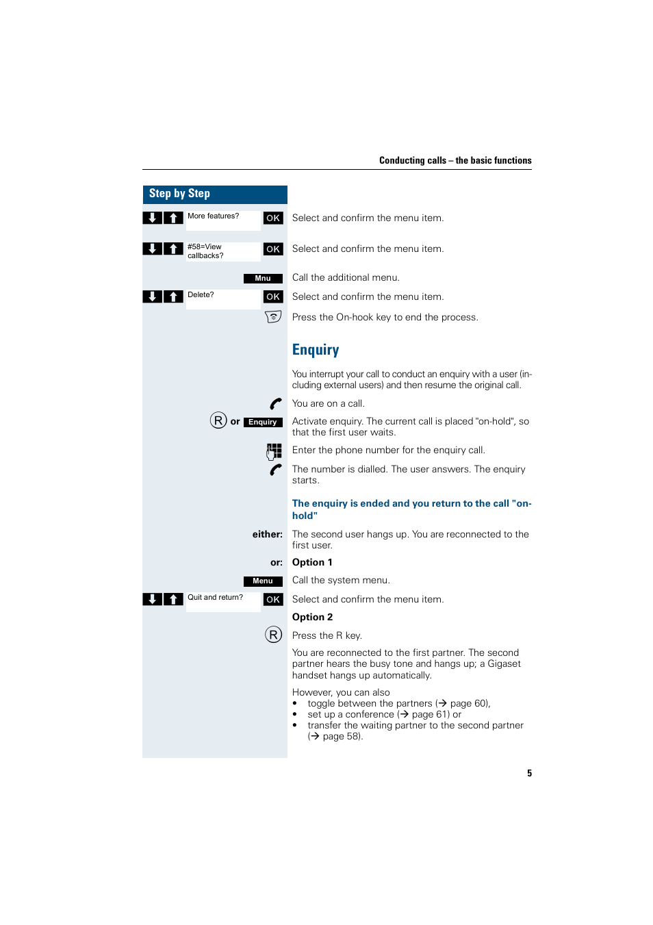 Enquiry | Siemens Gigaset SL1 User Manual | Page 13 / 110