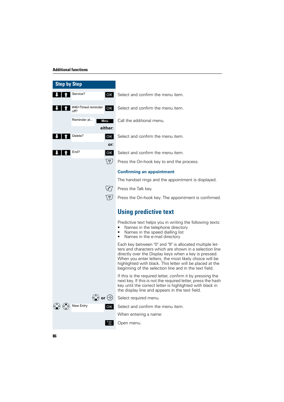 Using predictive text | Siemens Gigaset SL1 User Manual | Page 94 / 110