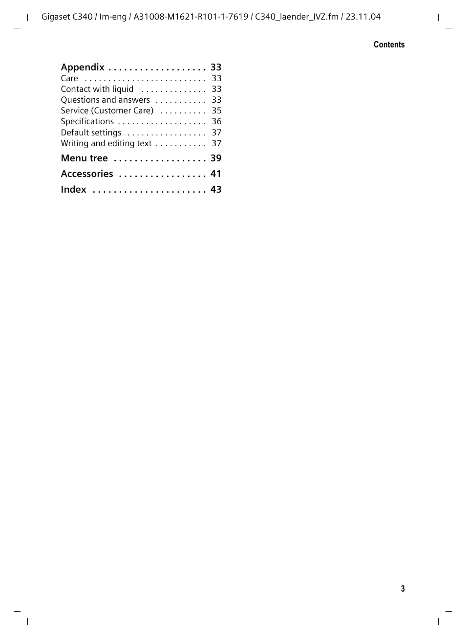 Siemens Gigaset C340 User Manual | Page 4 / 48