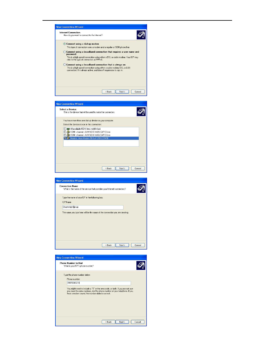 Setting the ip address of the chemweb server | Siemens Server User Manual | Page 18 / 48