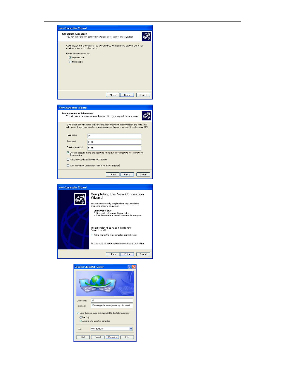 Setting the ip address of the chemweb server | Siemens Server User Manual | Page 19 / 48