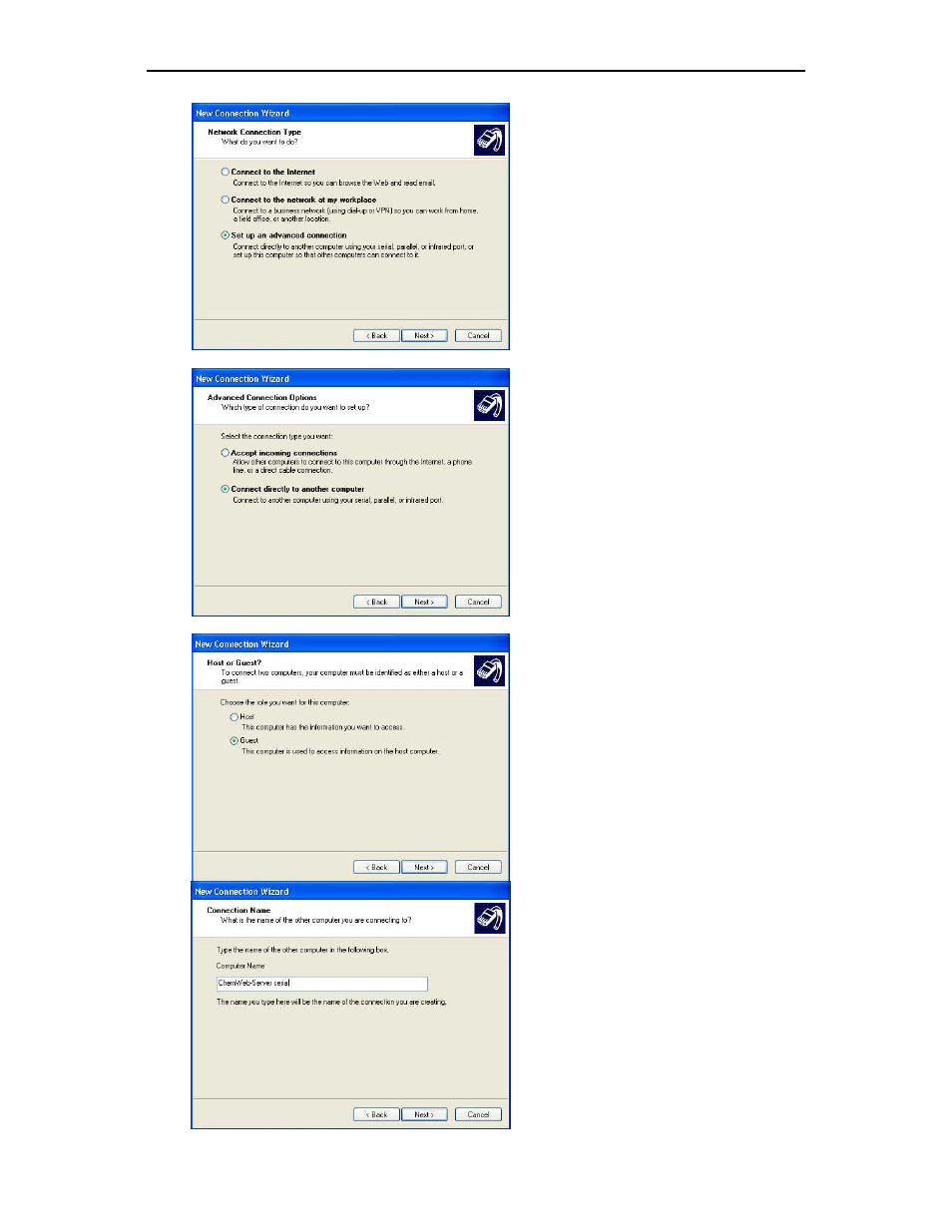 Setting the ip address of the chemweb server | Siemens Server User Manual | Page 23 / 48