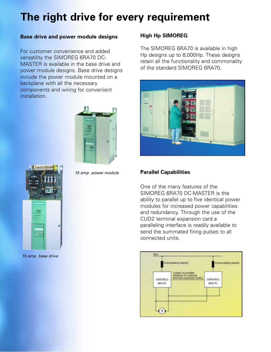 The right drive for every requirement | Siemens 6RA70 User Manual | Page 10 / 12