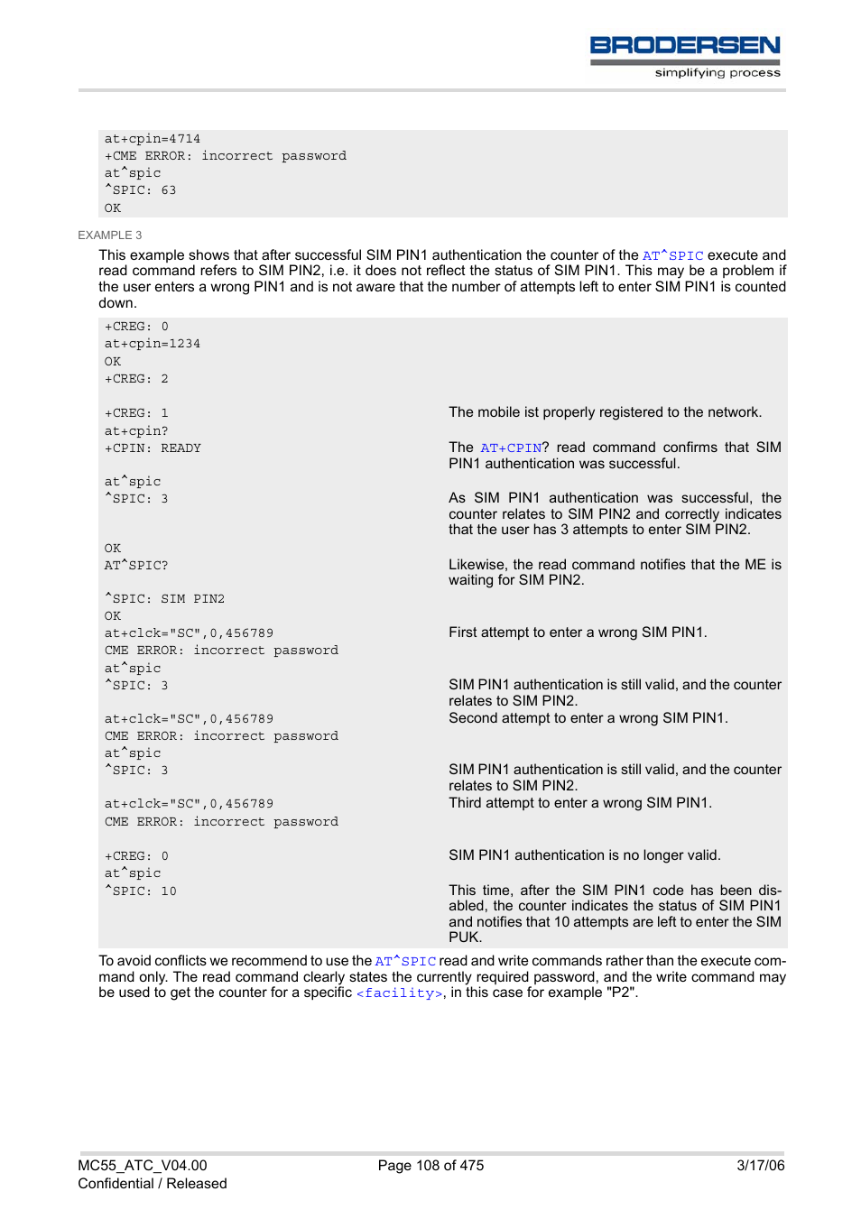 Siemens Brodersen MC55 AT User Manual | Page 108 / 475