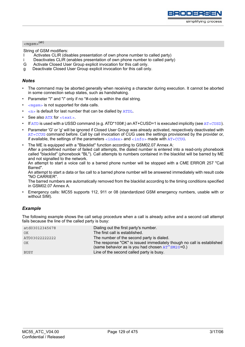 Mgsm | Siemens Brodersen MC55 AT User Manual | Page 129 / 475