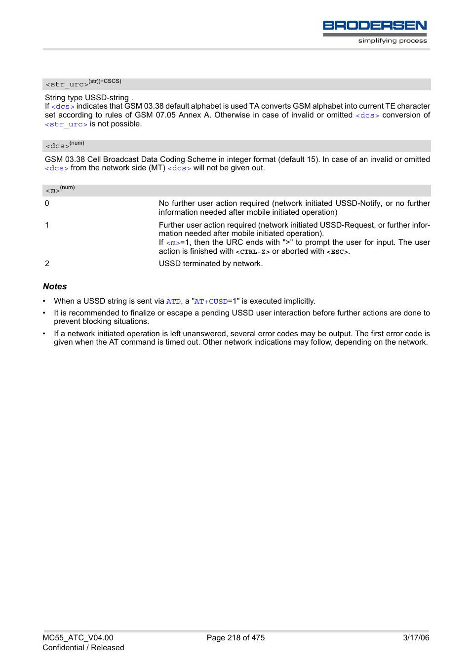 Str_urc | Siemens Brodersen MC55 AT User Manual | Page 218 / 475